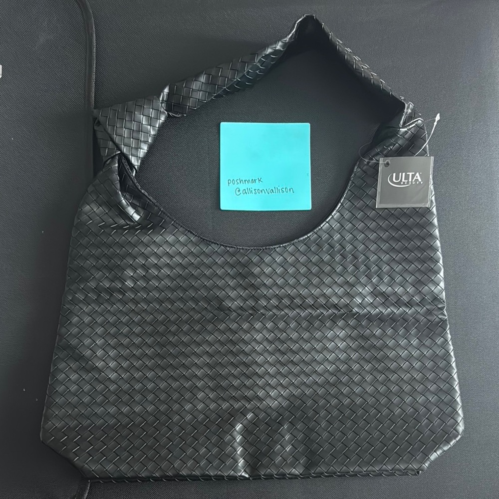Ulta Beauty Black Woven Tote Bag